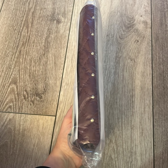 Badgley Mischka Burgundy Quilted Crossbody Bag - Picture 9 of 9